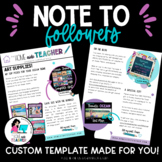 Custom Note to Followers Template