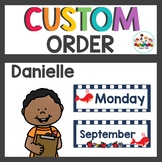 Custom Order Calendar and Behavior Chart