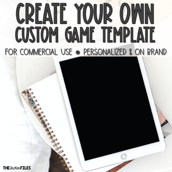 Preview of Custom Order Commercial Use Game Template | Jeopardy or Gameboard Templates