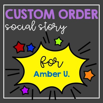 CUSTOM ORDER for Amber 