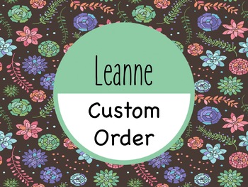 Preview of Custom Order: Leanne