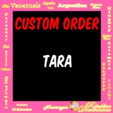 Custom Order for Tara