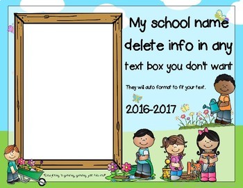 preschool and kindergarten graduation photo frames editable tpt
