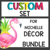 Custom Pineapple and Flamingo Decor Bundle