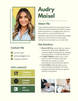 Preview of Custom Resume Writing + FREE Cover Letter OR LinkedIN Review