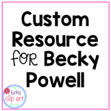 Custom Sight Words Clip Art for Becky Powell