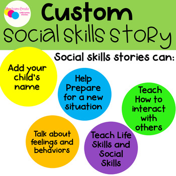 Preview of Custom Social Skills Story Book | Pick your Social Skill and Life Skills Topic