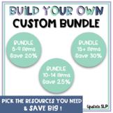 Custom Speech Language Therapy BUNDLE | Create your own & 