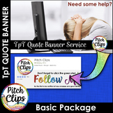 Custom Animated TPT Quote GIF Banner - Make your store POP