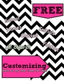 Custom Teacher Binders - Zebra, Black, Chevron, Red