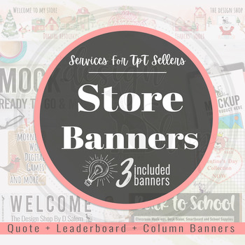 Custom TpT Banners Design for TPT Sellers I Purchase After Deal | TPT