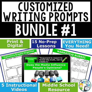 Preview of Custom Bundle #1 Argument, Expository, Narrative, Persuasive, Compare & Contrast