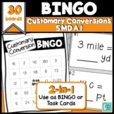Customary Conversion Activities BINGO and Task Cards 5th Grade