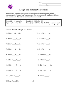 Customary Conversions by Macey James | Teachers Pay Teachers