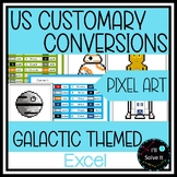 U.S. Customary Conversions | Pixel Art | self-checking | Excel