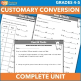 Converting US Customary Units of Measurement – Worksheets 