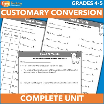 Printable Customary & Metric Units Measurements Chart - Instant Download PDF