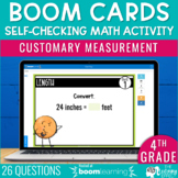 Customary Measurement Boom Cards | 4th Grade Math Review T