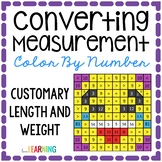 Customary Measurement Color By Number Mystery Picture Activity