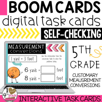 Preview of Customary Measurement Conversions Boom Cards