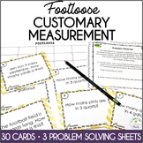 Customary Measurement Conversions Footloose Math Task Card