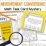 Customary Measurement Conversions Math Task Card Mystery -