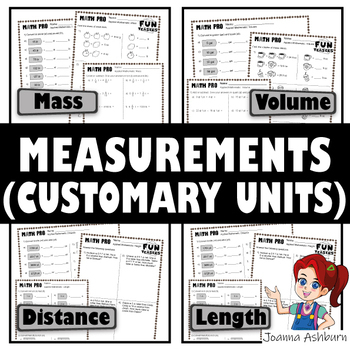 Customary Measurement: Conversions, Operations & Word Problems ...