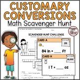 Customary Conversions Math Scavenger Hunt Activity - 5th G