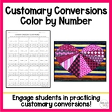 Customary Measurement Conversions Valentine’s Day Color by Number