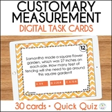 Customary Measurement Conversions Digital Task Cards and Quiz