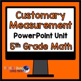 Customary Measurement Math Unit 5th Grade Distance Learning