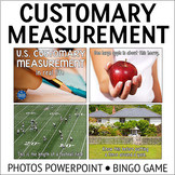 Customary Measurement PowerPoint Activities and Bingo Game