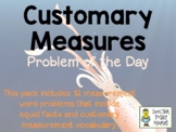 Customary Measurement - Problem of the Day - 12 Problems -