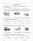 Customary Measurement Review