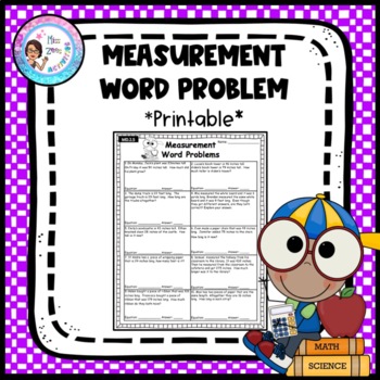 customary measurement word problems md25 by miss zees