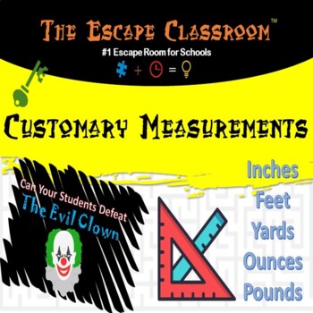 Preview of Customary Measurements Escape Room | The Escape Classroom