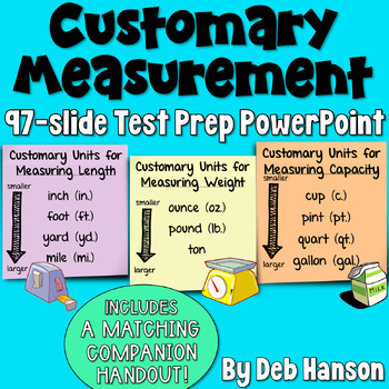 Preview of Customary Measurements PowerPoint Lesson: Length, Weight, Capacity