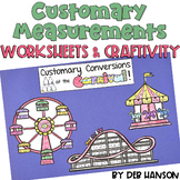 Customary Measurements: Three Worksheets and Craftivity