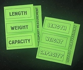 Customary and Metric Conversions - Editable Foldable