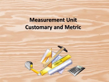Preview of Measurement Unit - Standard and Metric Systems