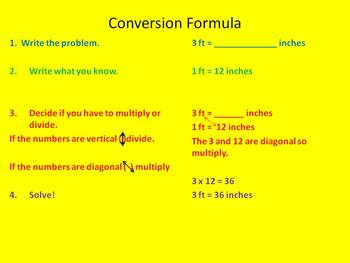 Preview of Customary Unit Conversion - Power Point