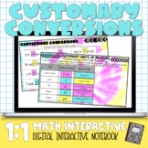 Customary Units Digital Interactive Notebook