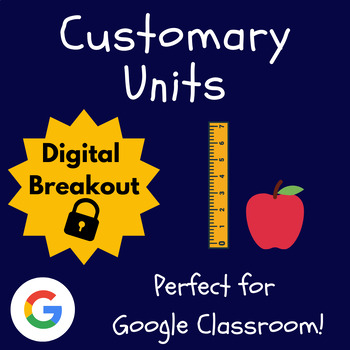 Preview of Customary Units Escape Room | Math Test Prep Digital Breakout