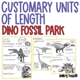 Customary Units of Length: Dino Fossil Park | Worksheets