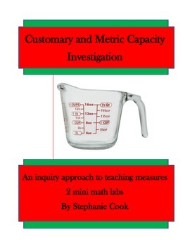 Preview of Capacity: Customary and Metric Mini Labs