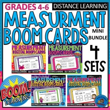 Preview of Customary and Metric Measurement Boom Cards
