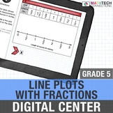 Line Plots with Fractions Review, 5th Grade Digital Math T