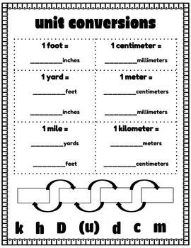 Customary and Metric Unit Conversions by Mrs Kayla Welch | TPT