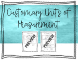 Customary and Metric Units