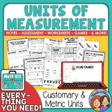 Customary & Metric Units of Measurement Geometry Worksheet
